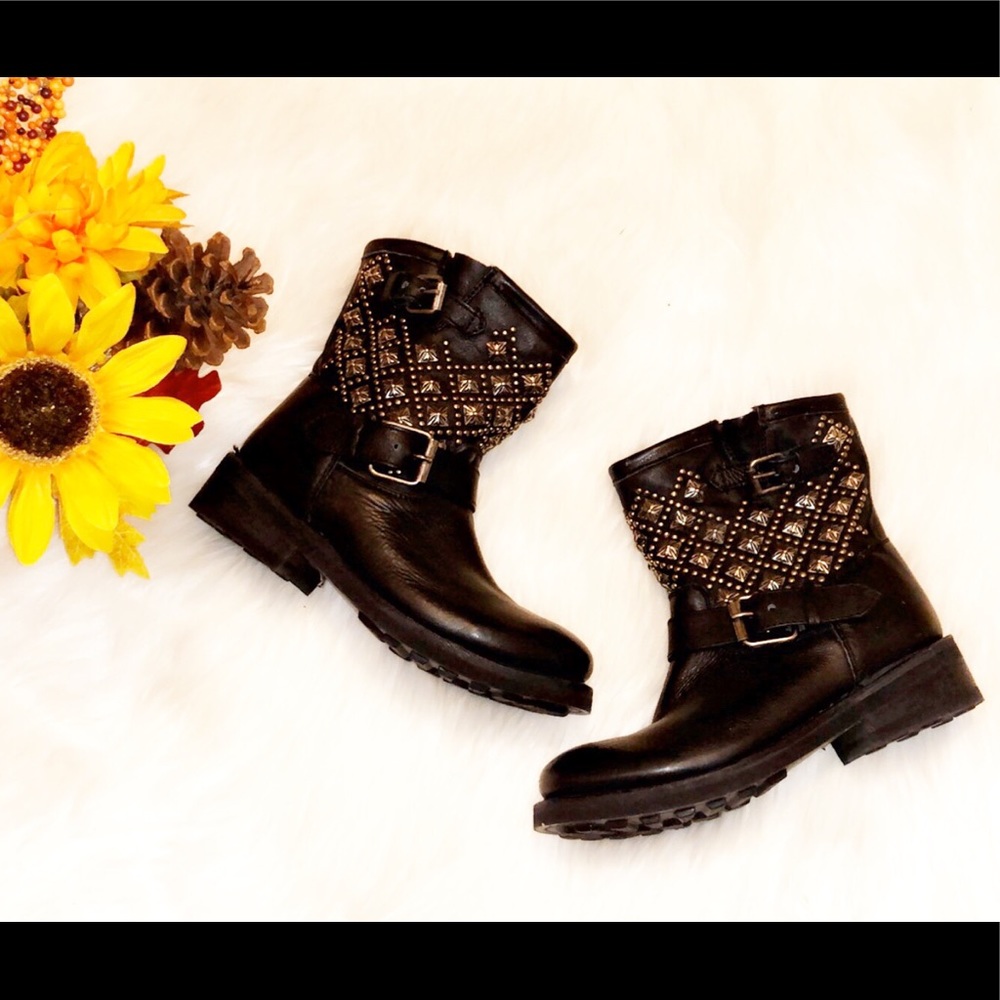 🆕ASH Leather Studded Motorcycle Boots